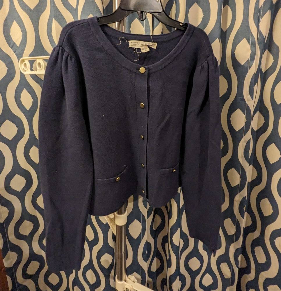 Hope and Henry Navy Cardigan Medium